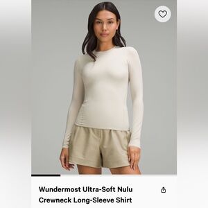 Lululemon wundermost nulu crewneck long sleeve M